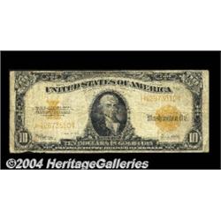 Two Gold Certificates. A $10 Fr. 1173 and a