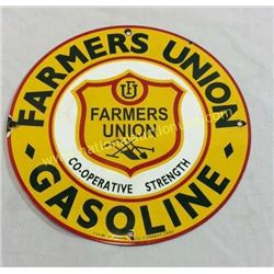 Farmers Union Enamel Sign
