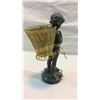 Image 2 : Small Cherub Bronze With Basket