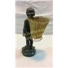 Image 3 : Small Cherub Bronze With Basket