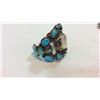 Image 3 : Silver And Turquoise Watch Cuff 1940's
