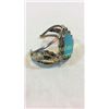 Image 2 : Silver And Turquoise Cuff