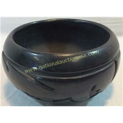 Black Polished Pueblo Pot By Christina Naranjo
