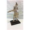 Image 1 : Silver Mexican Warrior Statue. Signed