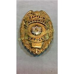 Captain Security Officer Badge