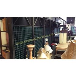 Heavy Duty Lighted Display Shelving Double Sided