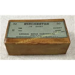 Full Unopened Box Of Winchester 38 Short