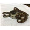 Image 1 : Pair Crocket Mustache Silver Overlay Spurs