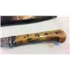 Image 5 : Early Bone Handle Boot Knife With Leather Sheath