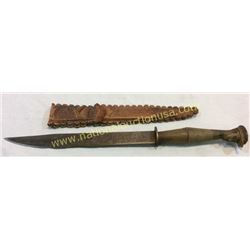 Mexican Made Knife With Carved Effigy Handle And