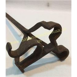 Early Hand Forged Branding Iron