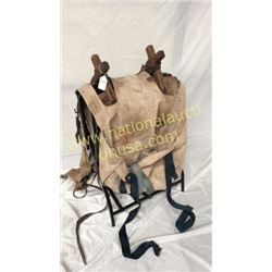 Vintage Sawbuck With Canvas Panniers