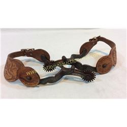 Early Silver Inlay Spurs