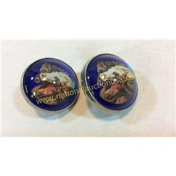 Glass Bridle Rosettes
