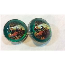 Glass Bridle Rosettes