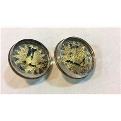 Antique L Bridle Rosettes