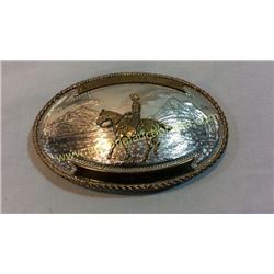 Sterling Belt Buckle Montana Silversmiths
