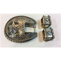 Texas Ranger Belt Buckle Set