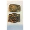 Image 1 : 2 Brass Collector Belt Buckles