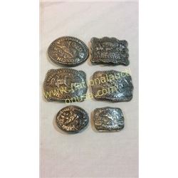 Collection of Hesston NFR Belt Buckles