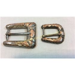 Sterling And 10k Ranger Buckles
