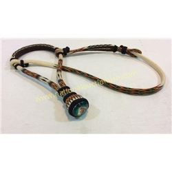 Hitched Horse Hair Bozal With Glass Rosette