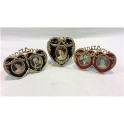 Set Of 3 Enameled Picture Frames
