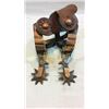 Image 1 : Pair Early Copper Overlay Spurs