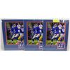 Image 1 : LOT OF 3 NEW YORK GIANTS ELI MANNING