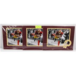 LOT OF 3 WASHINGTON REDSKINS ROBERT GRIFFIN