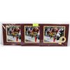 Image 1 : LOT OF 3 WASHINGTON REDSKINS ROBERT GRIFFIN