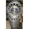 Image 1 : SET OF FOUR 16"X6.5" RIMS, 5X4.5 BOLT (114MM)