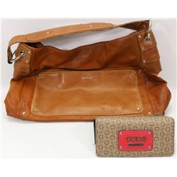 AUTHENTIC MATT & NAT LEATHER PURSE AND GUESS