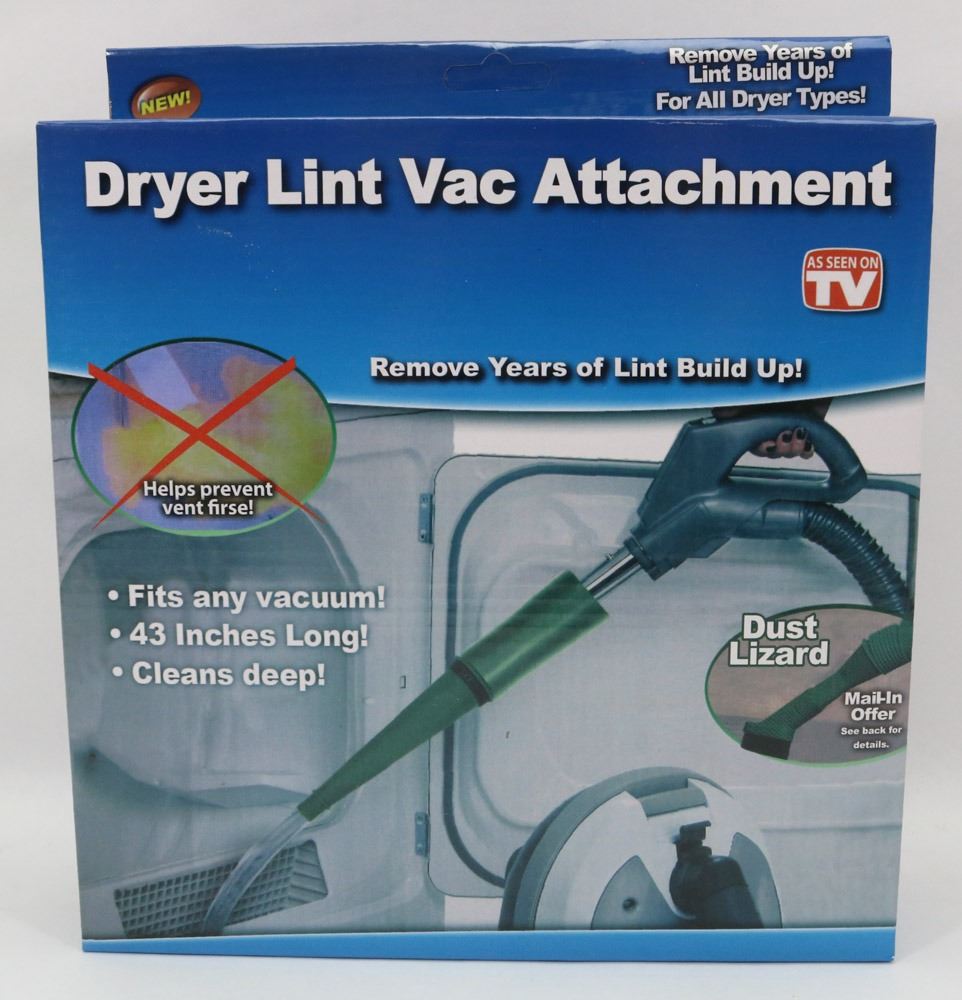 NEW DRYER LINT VAC ATTACHMENT, FITS ANY VACUUM