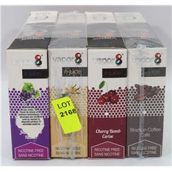 LOT OF 24 JARS OF 10MIL NICOTINE FREE FLAVOUR JUICE