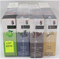 LOT OF 24 JARS OF 10MIL NICOTINE FREE FLAVOUR JUICE