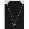 Image 1 : WHITE SAPPHIRE MOM HEART SHAPED PENDANT AND CHAIN