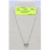 Image 1 : FLOATING DOUBLE HEART PENDANT AND CHAIN