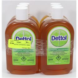 LOT OF 6 DETTOL ANTISEPTIC 500ML