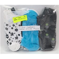 9 PACK OF LADIES ANKLE SOCKS
