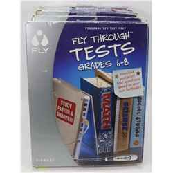 LOT OF 4 TEST PREP KITS FOR GRADES 6-8