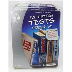 LOT OF 4 TEST PREP KITS FOR GRADES 6-8