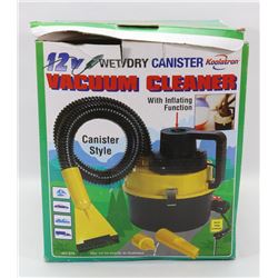 12V WET/DRY CANISTER VACUUM CLEANER
