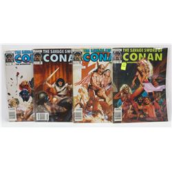 #144-147 CONAN THE BARBARIAN MARVEL COMIC BOOKS