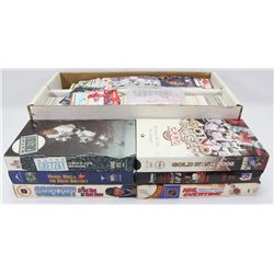1600 ASSORTED HOCKEY CARD SET&6 VHS GRETZKY TAPES