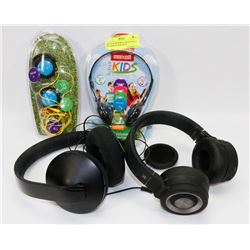 FLAT OF ASSORTED HEADPHONES