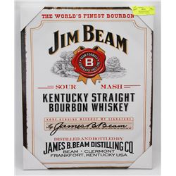NEW JIM BEAM KENTUCKY WHISKEY FRAMED CANVAS