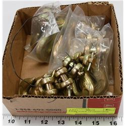 LOT OF 10 NEW 1/4" CHAIN GRAB HOOKS.