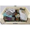 Image 1 : LARGE BOX W/ LARGE ASSORTMENT OF FLY TYING MATERIALS