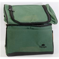 NEW OLYMPIA INSULATED 2 COMPARTMENT LUNCH BAG